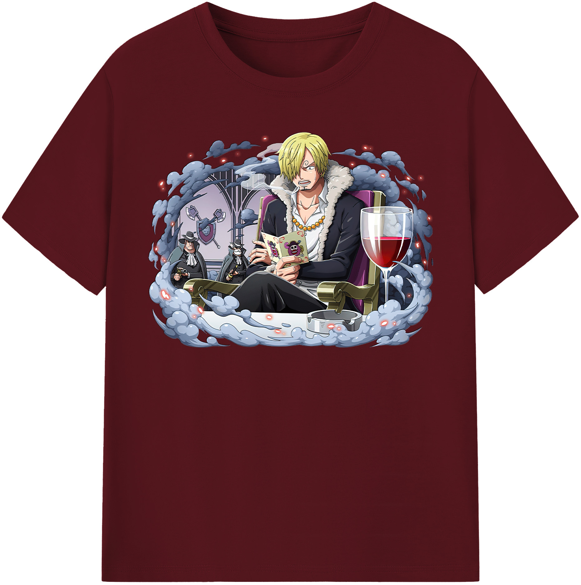 ワンピース サンジ ONE PIECE Sanji 綿100％半袖Tシャツ（フロントプリント）